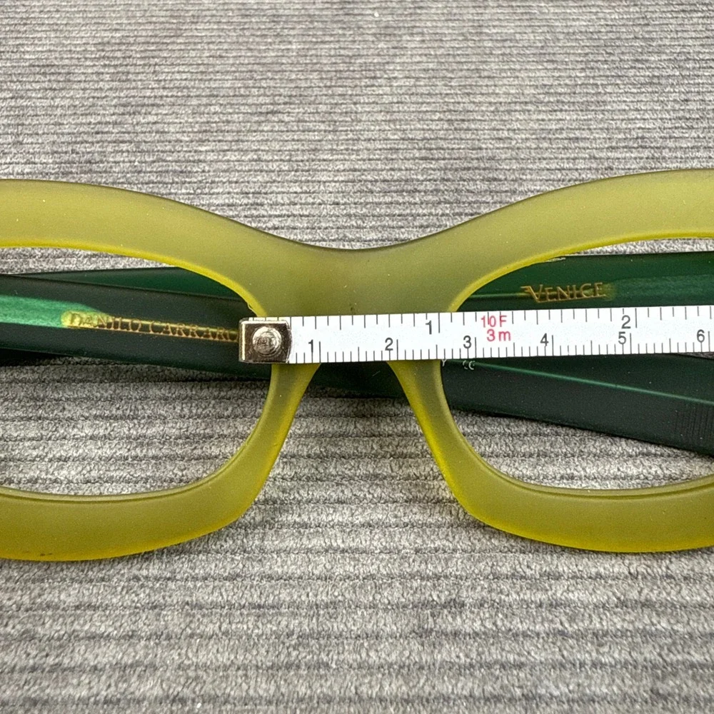 Danilo Carraro by Kador Venice Eyeglasses Green Cat Eye Frames Italy 52-21-145